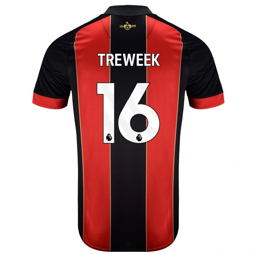 Danxen Herren Jess Treweek #16 Rot Schwarz Heimtrikot Trikot 2024/25 T-Shirt Schweiz