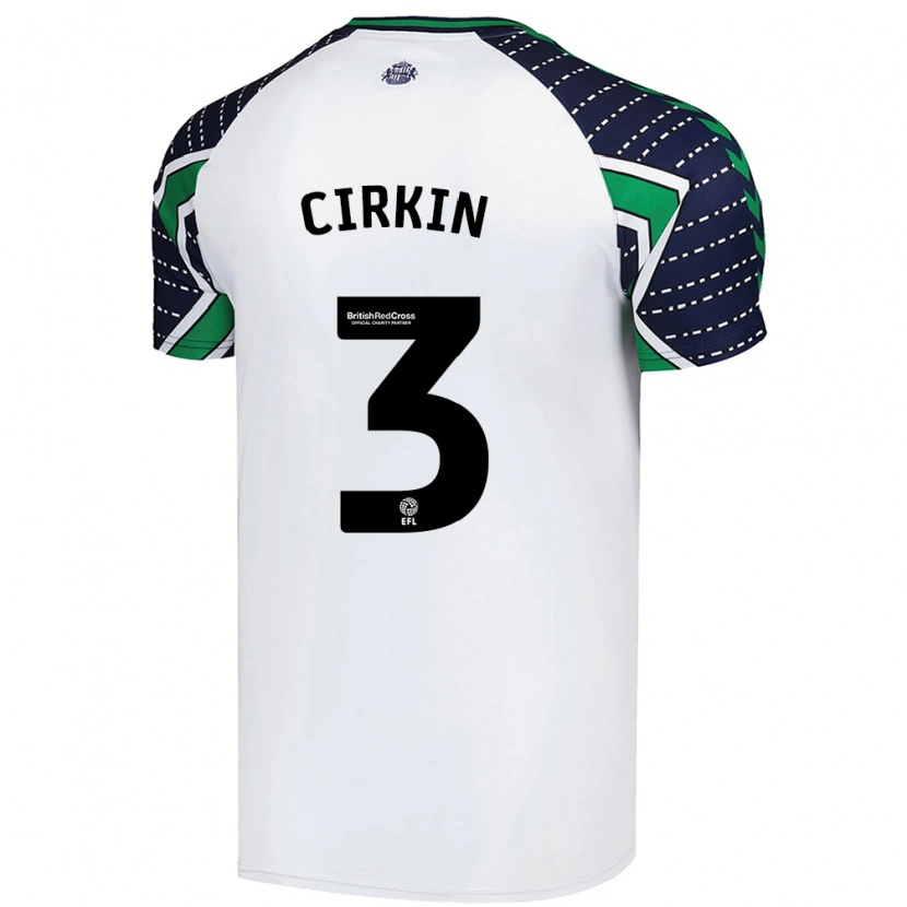 Danxen Herren Dennis Cirkin #3 Weiß Auswärtstrikot Trikot 2024/25 T-Shirt Schweiz