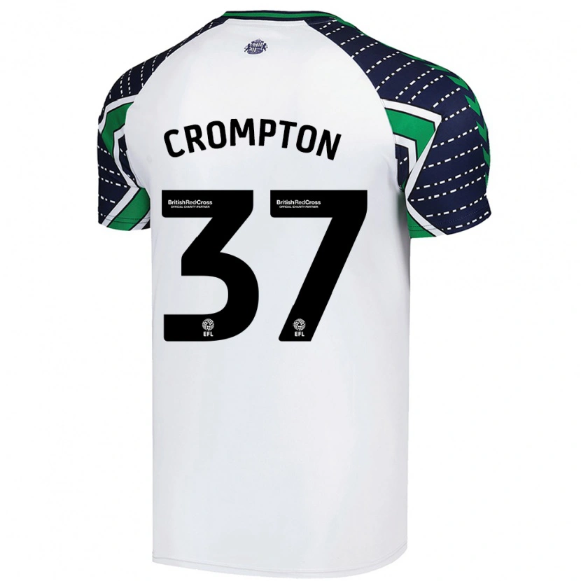 Danxen Herren Ben Crompton #37 Weiß Auswärtstrikot Trikot 2024/25 T-Shirt Schweiz