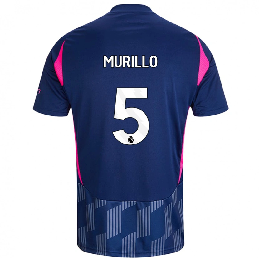 Danxen Herren Murillo #5 Königsblau Rosa Auswärtstrikot Trikot 2024/25 T-Shirt Schweiz