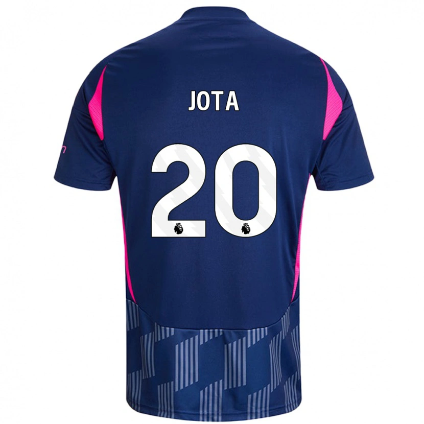 Danxen Herren Jota Silva #20 Königsblau Rosa Auswärtstrikot Trikot 2024/25 T-Shirt Schweiz