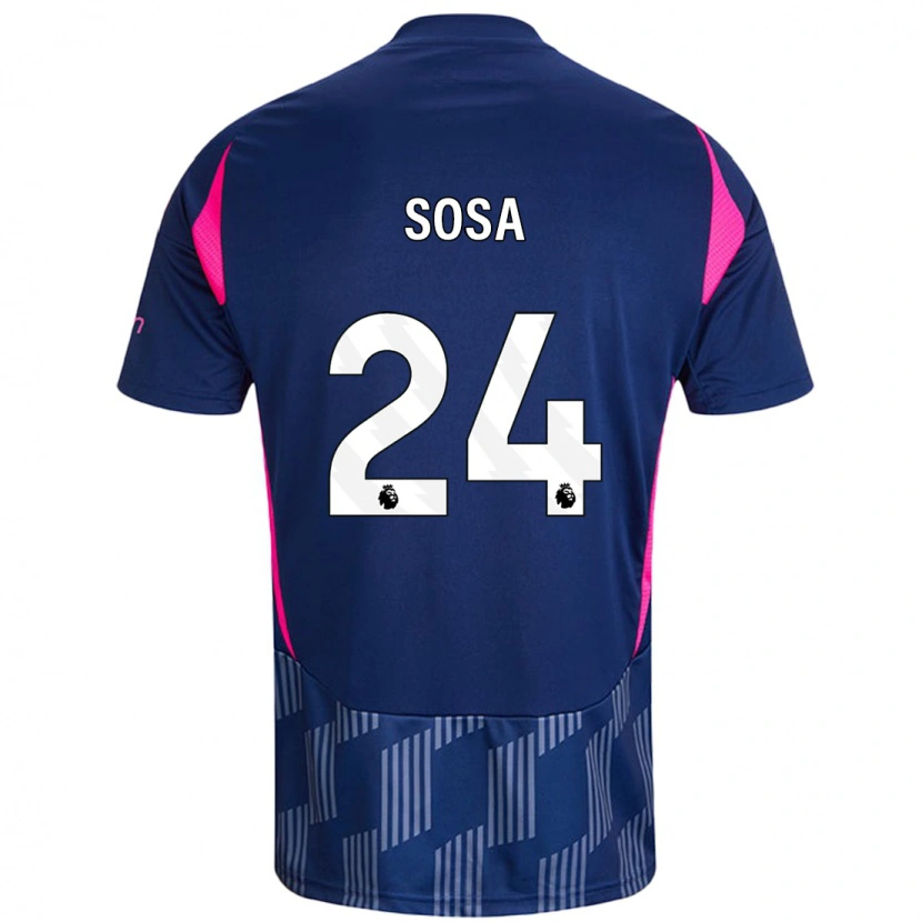 Danxen Herren Ramón Sosa #24 Königsblau Rosa Auswärtstrikot Trikot 2024/25 T-Shirt Schweiz