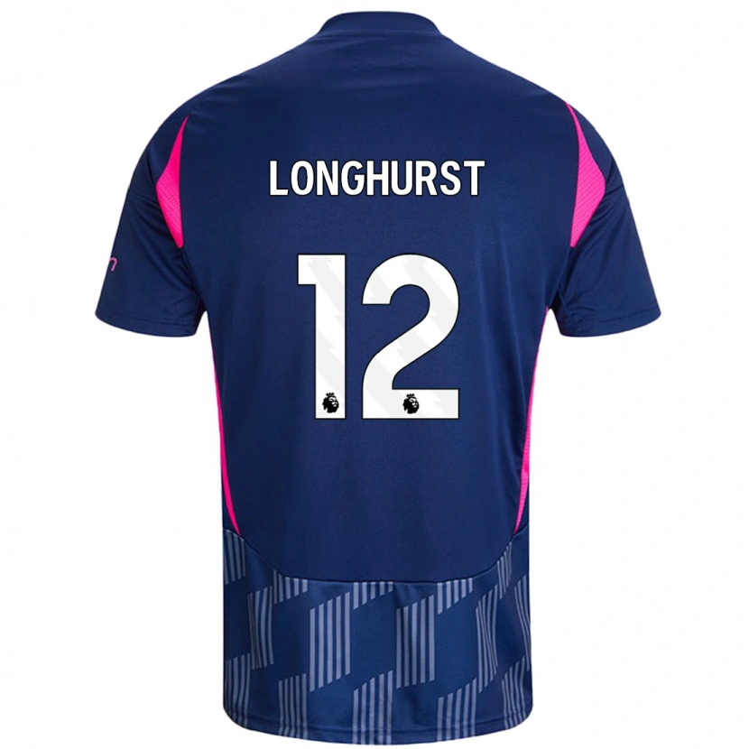 Danxen Herren Kate Longhurst #12 Königsblau Rosa Auswärtstrikot Trikot 2024/25 T-Shirt Schweiz