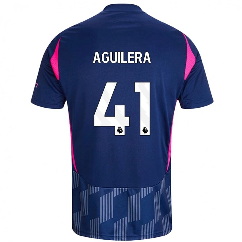 Danxen Herren Brandon Aguilera #41 Königsblau Rosa Auswärtstrikot Trikot 2024/25 T-Shirt Schweiz