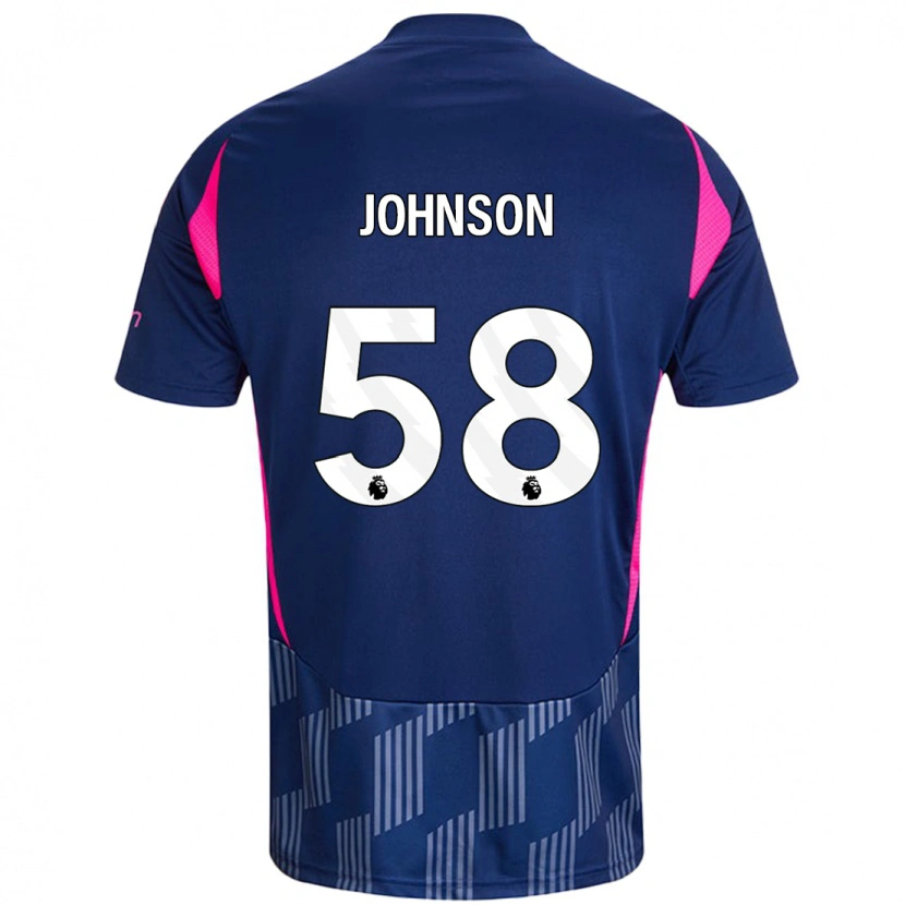Danxen Herren Pharrell Johnson #58 Königsblau Rosa Auswärtstrikot Trikot 2024/25 T-Shirt Schweiz