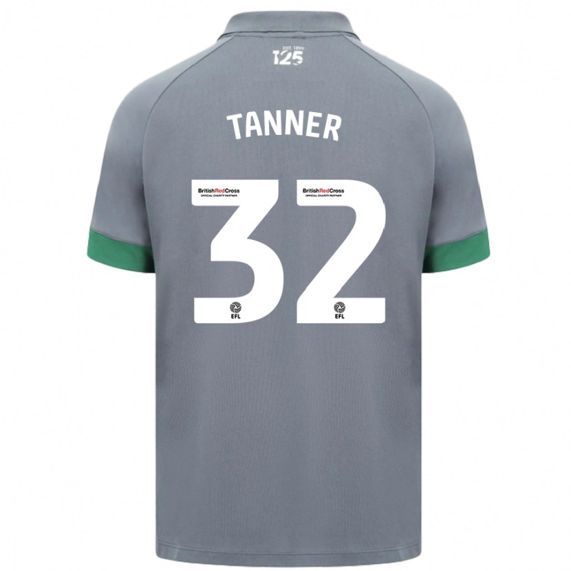 Danxen Herren Ollie Tanner #32 Dunkelgrau Auswärtstrikot Trikot 2024/25 T-Shirt Schweiz