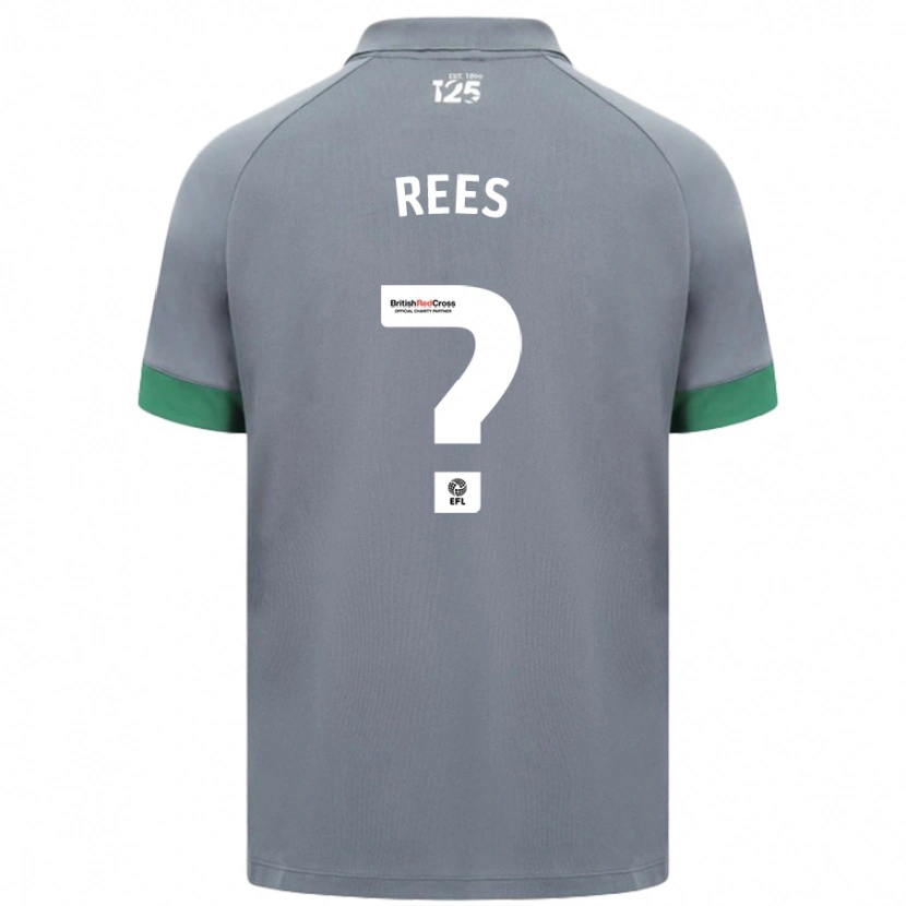 Danxen Herren Osian Rees #0 Dunkelgrau Auswärtstrikot Trikot 2024/25 T-Shirt Schweiz