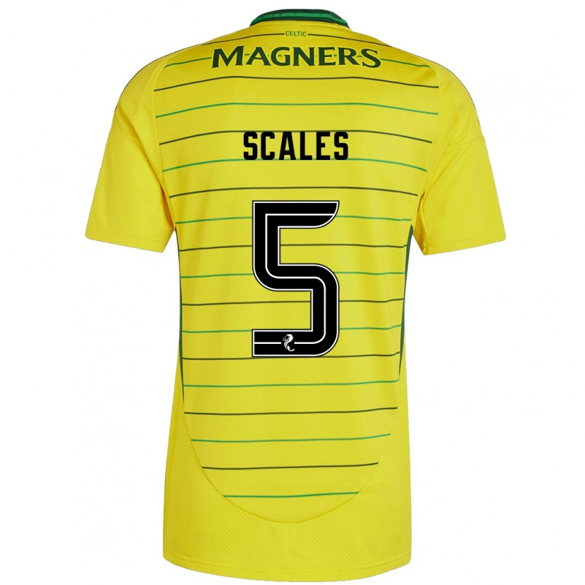 Danxen Herren Liam Scales #5 Gelb Auswärtstrikot Trikot 2024/25 T-Shirt Schweiz