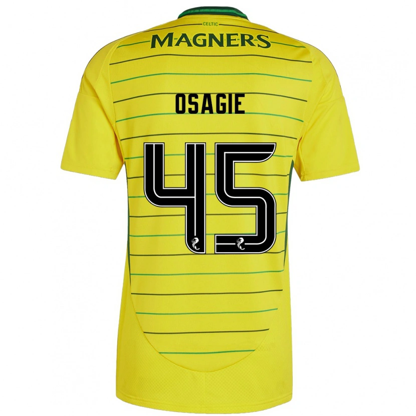 Danxen Herren Justin Osagie #45 Gelb Auswärtstrikot Trikot 2024/25 T-Shirt Schweiz