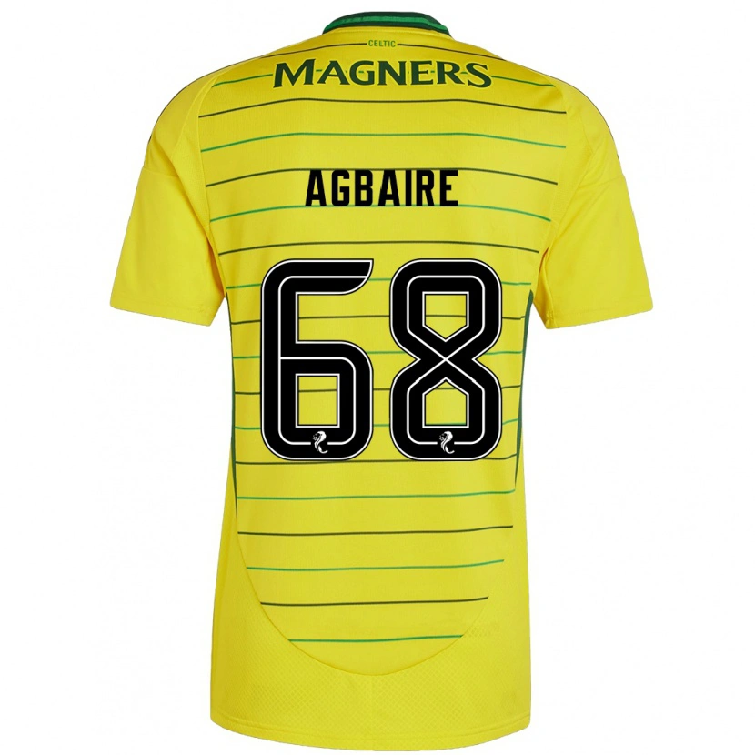 Danxen Herren Lenny Agbaire #68 Gelb Auswärtstrikot Trikot 2024/25 T-Shirt Schweiz