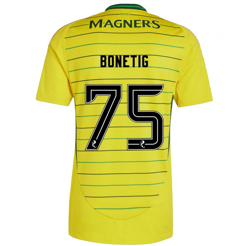 Danxen Herren Liam Bonetig #75 Gelb Auswärtstrikot Trikot 2024/25 T-Shirt Schweiz