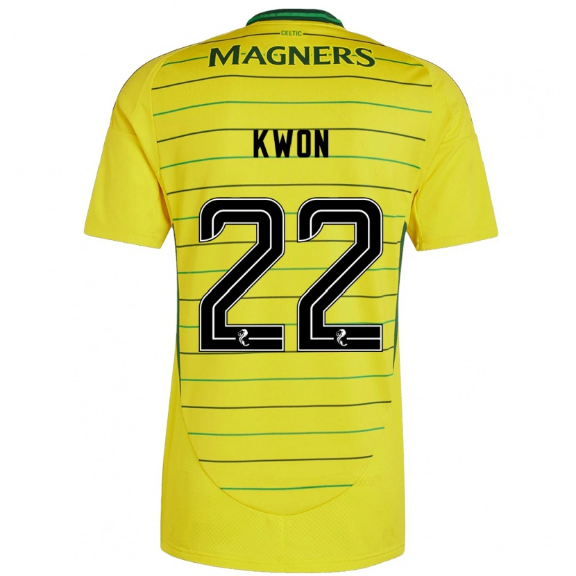 Danxen Herren Hyeok-Kyu Kwon #22 Gelb Auswärtstrikot Trikot 2024/25 T-Shirt Schweiz