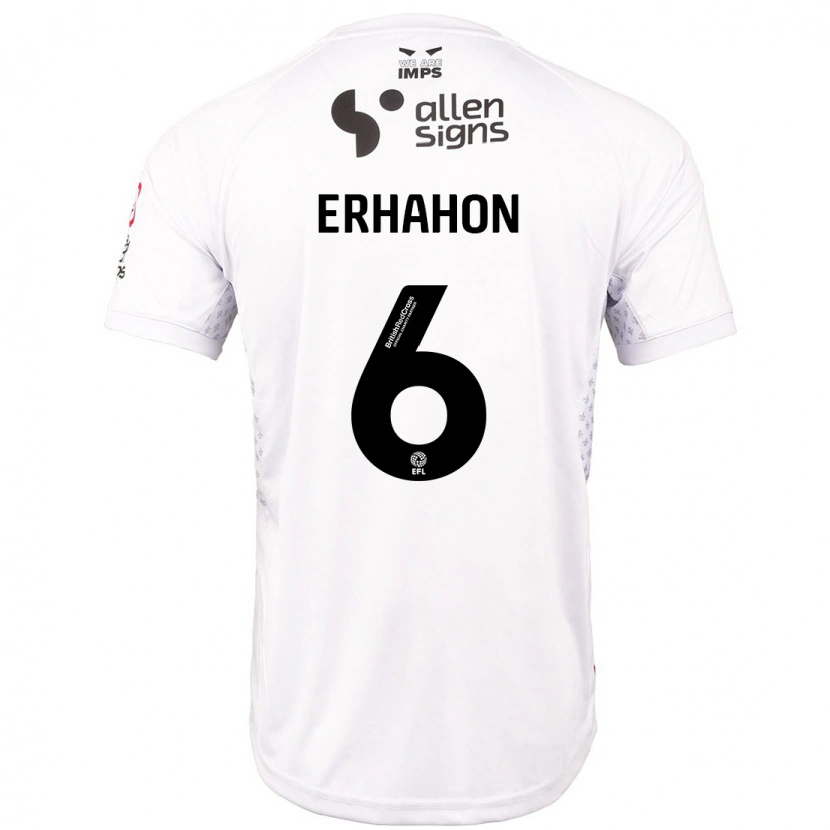 Danxen Herren Ethan Erhahon #6 Rot Weiß Auswärtstrikot Trikot 2024/25 T-Shirt Schweiz