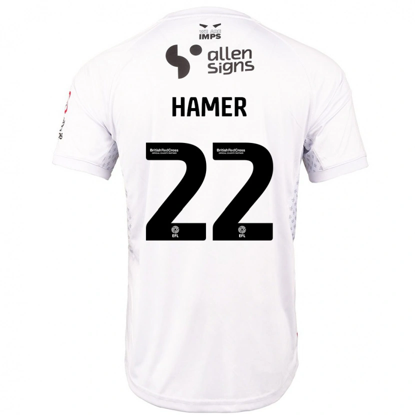 Danxen Herren Tom Hamer #22 Rot Weiß Auswärtstrikot Trikot 2024/25 T-Shirt Schweiz