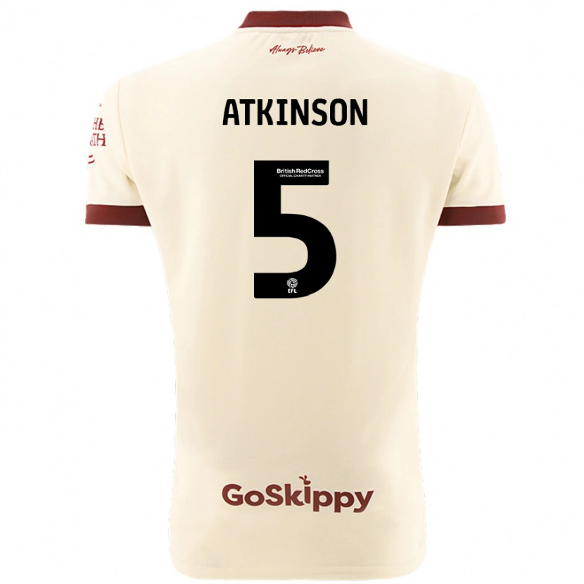 Danxen Herren Rob Atkinson #5 Cremeweiß Auswärtstrikot Trikot 2024/25 T-Shirt Schweiz