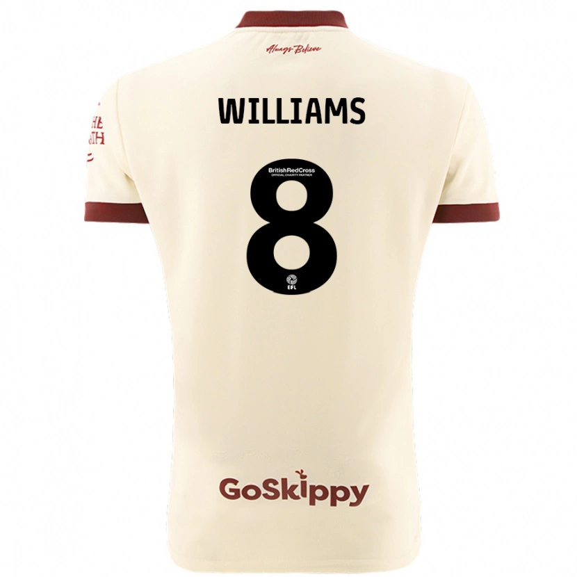 Danxen Herren Joe Williams #8 Cremeweiß Auswärtstrikot Trikot 2024/25 T-Shirt Schweiz
