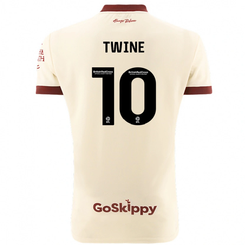 Danxen Herren Scott Twine #10 Cremeweiß Auswärtstrikot Trikot 2024/25 T-Shirt Schweiz