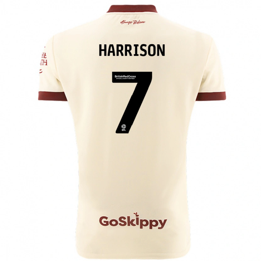 Danxen Herren Abi Harrison #7 Cremeweiß Auswärtstrikot Trikot 2024/25 T-Shirt Schweiz