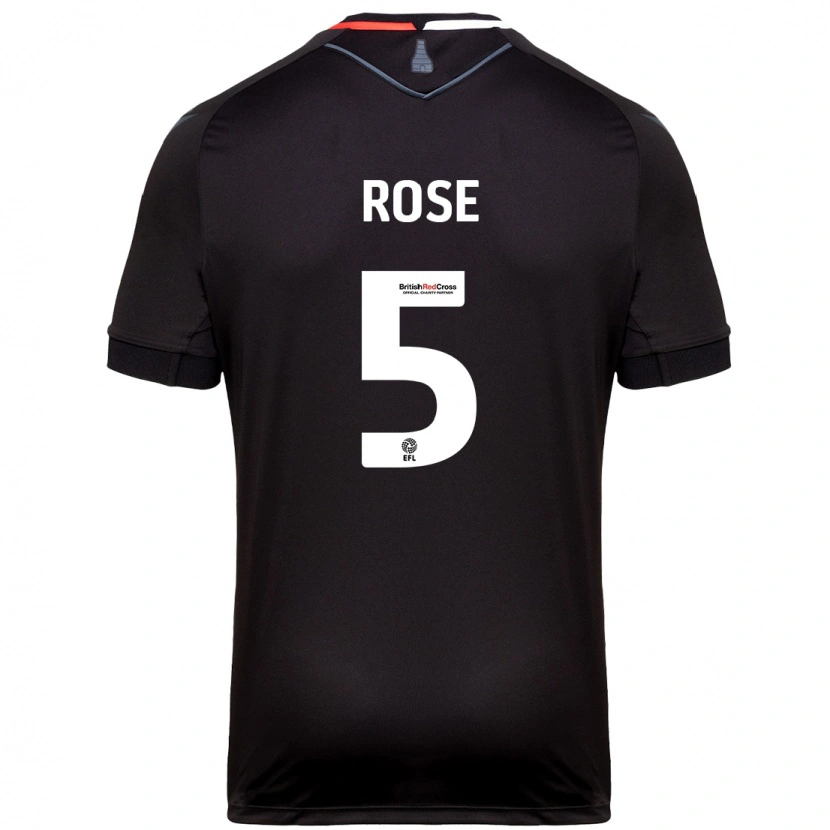 Danxen Herren Michael Rose #5 Schwarz Auswärtstrikot Trikot 2024/25 T-Shirt Schweiz