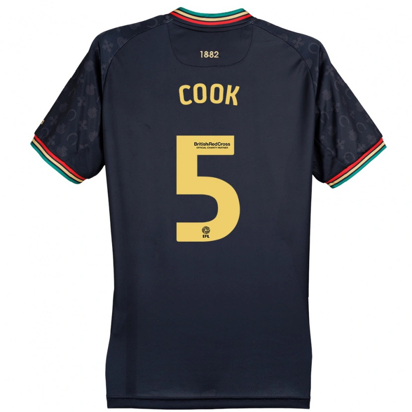 Danxen Herren Steve Cook #5 Dunkelmarineblau Auswärtstrikot Trikot 2024/25 T-Shirt Schweiz