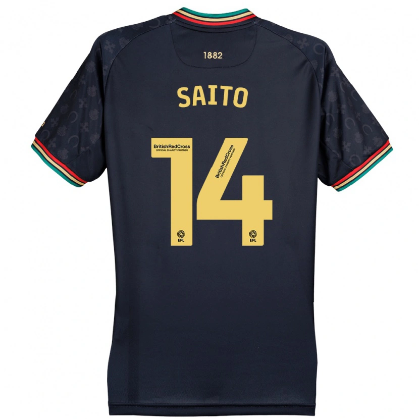 Danxen Herren Koki Saito #14 Dunkelmarineblau Auswärtstrikot Trikot 2024/25 T-Shirt Schweiz