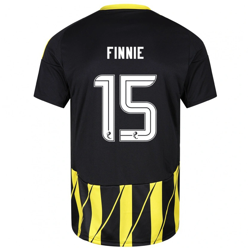 Danxen Herren Maddison Finnie #15 Schwarz Gelb Auswärtstrikot Trikot 2024/25 T-Shirt Schweiz