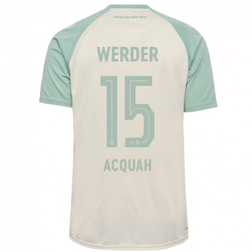 Danxen Herren Joseph Acheampong Acquah #15 Cremeweiß Hellgrün Auswärtstrikot Trikot 2024/25 T-Shirt Schweiz