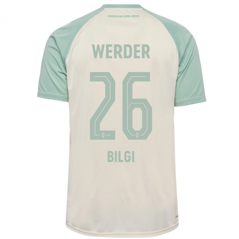 Danxen Herren Süleyman Bilgi #26 Cremeweiß Hellgrün Auswärtstrikot Trikot 2024/25 T-Shirt Schweiz