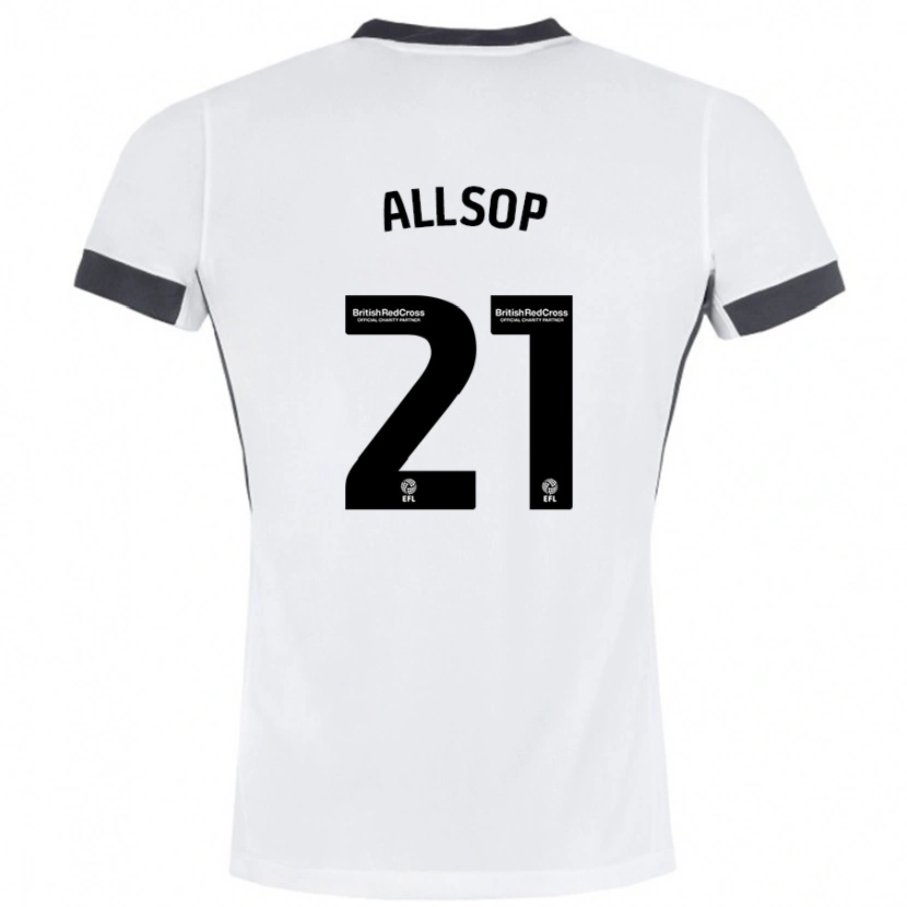 Danxen Herren Ryan Allsop #21 Weiß Schwarz Auswärtstrikot Trikot 2024/25 T-Shirt Schweiz