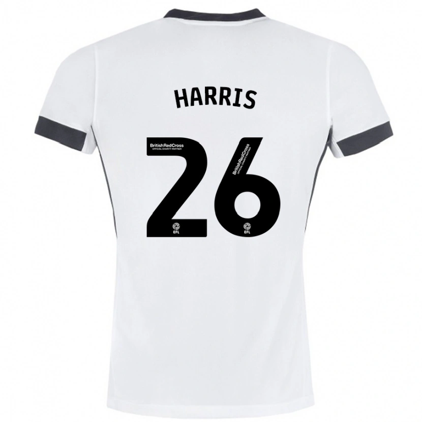 Danxen Herren Luke Harris #26 Weiß Schwarz Auswärtstrikot Trikot 2024/25 T-Shirt Schweiz