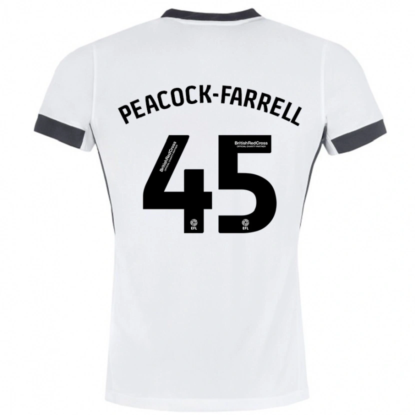 Danxen Herren Bailey Peacock-Farrell #45 Weiß Schwarz Auswärtstrikot Trikot 2024/25 T-Shirt Schweiz