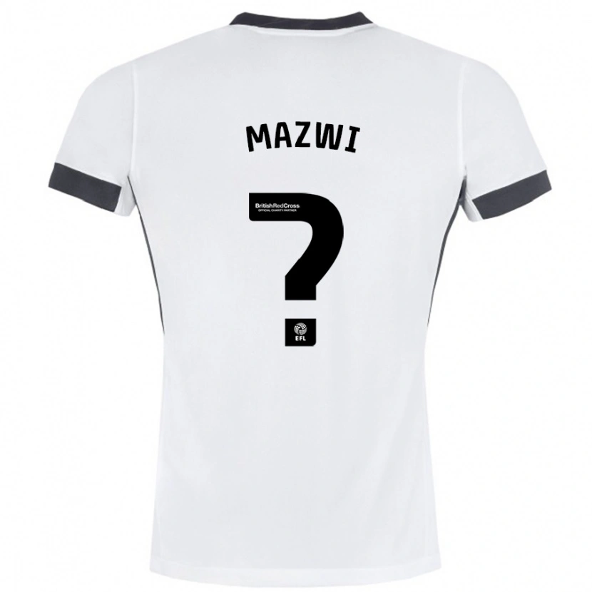Danxen Herren Menzi Mazwi #0 Weiß Schwarz Auswärtstrikot Trikot 2024/25 T-Shirt Schweiz