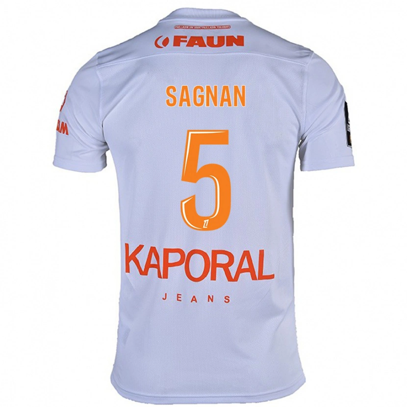 Danxen Herren Modibo Sagnan #5 Weiß Auswärtstrikot Trikot 2024/25 T-Shirt Schweiz