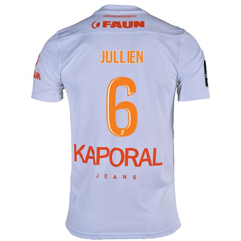 Danxen Herren Christopher Jullien #6 Weiß Auswärtstrikot Trikot 2024/25 T-Shirt Schweiz
