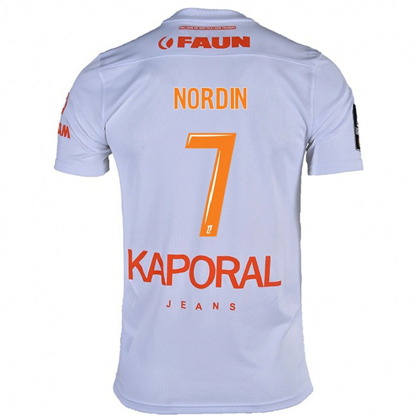 Danxen Herren Arnaud Nordin #7 Weiß Auswärtstrikot Trikot 2024/25 T-Shirt Schweiz