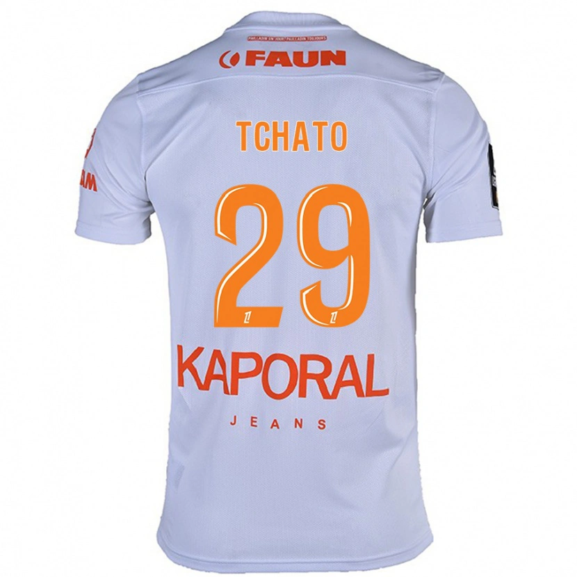 Danxen Herren Enzo Tchato #29 Weiß Auswärtstrikot Trikot 2024/25 T-Shirt Schweiz