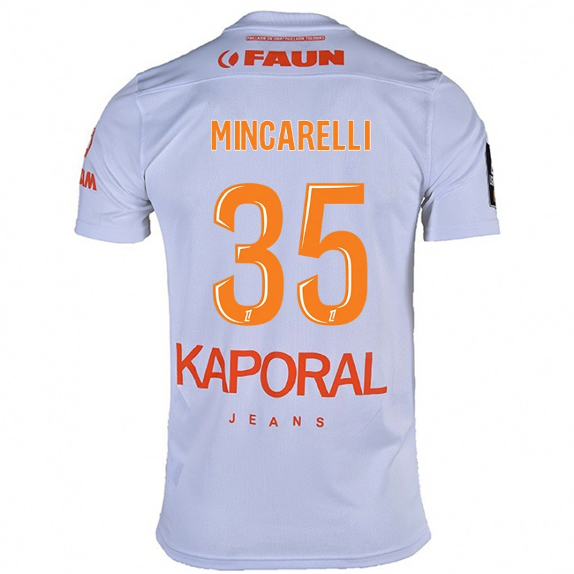 Danxen Herren Lucas Mincarelli #35 Weiß Auswärtstrikot Trikot 2024/25 T-Shirt Schweiz