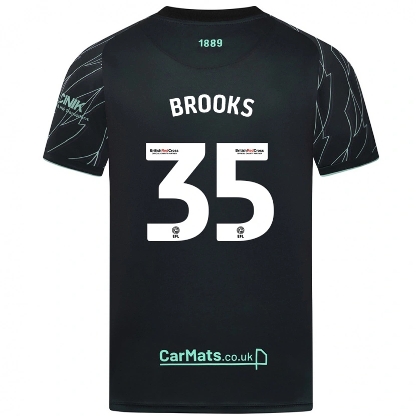 Danxen Herren Andre Brooks #35 Schwarz Grün Auswärtstrikot Trikot 2024/25 T-Shirt Schweiz