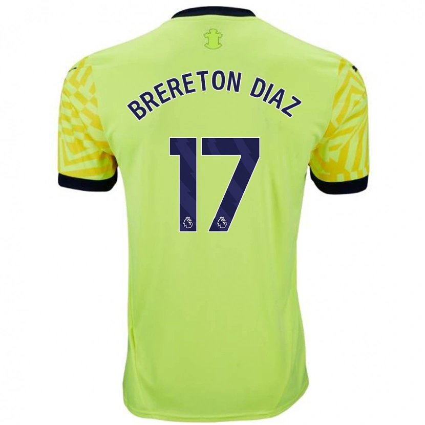 Danxen Herren Ben Brereton Díaz #17 Gelb Auswärtstrikot Trikot 2024/25 T-Shirt Schweiz