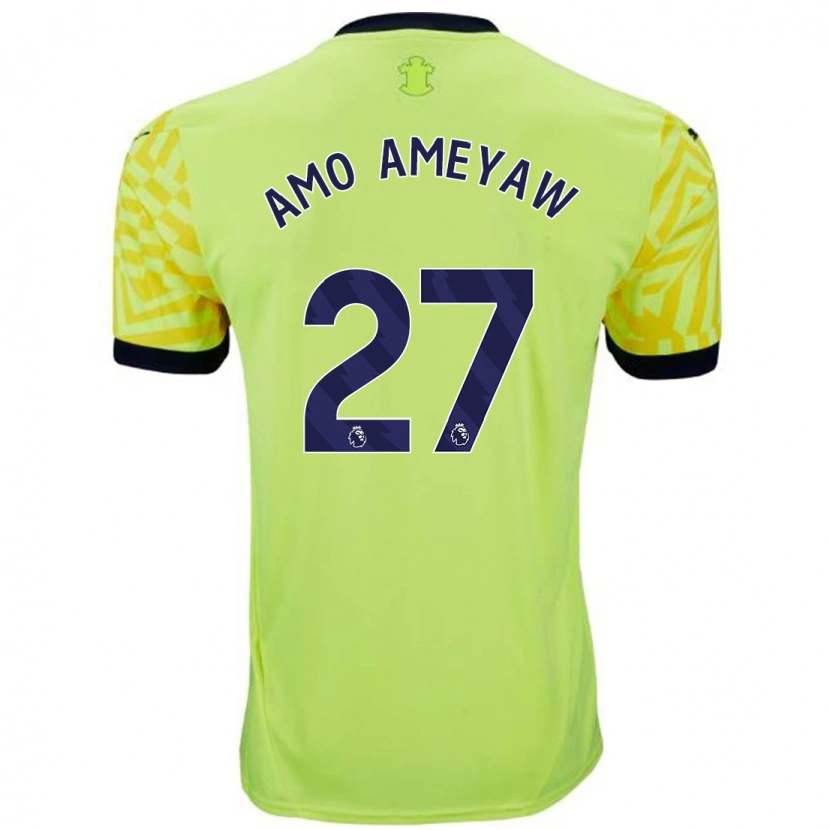 Danxen Herren Samuel Amo-Ameyaw #27 Gelb Auswärtstrikot Trikot 2024/25 T-Shirt Schweiz
