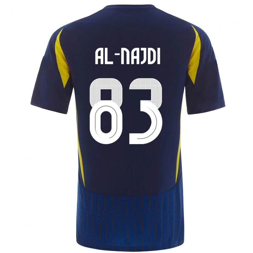 Danxen Herren Salem Al-Najdi #83 Blau Gelb Auswärtstrikot Trikot 2024/25 T-Shirt Schweiz