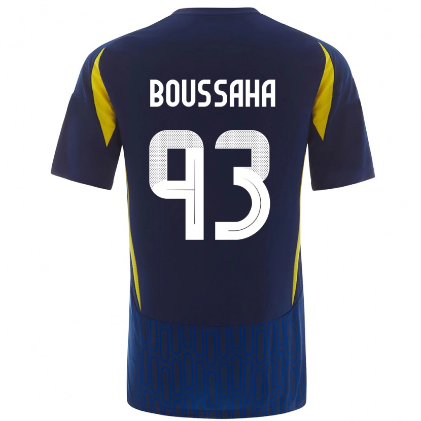 Danxen Herren Lina Boussaha #93 Blau Gelb Auswärtstrikot Trikot 2024/25 T-Shirt Schweiz