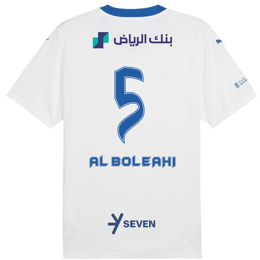 Danxen Herren Ali Al-Bulayhi #5 Weiß Blau Auswärtstrikot Trikot 2024/25 T-Shirt Schweiz