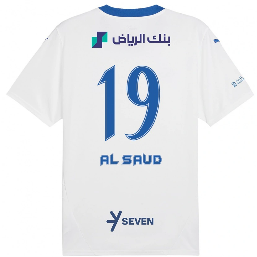 Danxen Herren Manal Al Saud #19 Weiß Blau Auswärtstrikot Trikot 2024/25 T-Shirt Schweiz