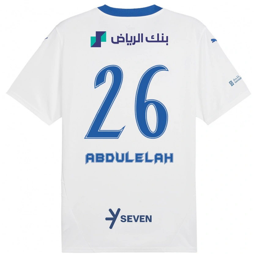 Danxen Herren Abdulelah Al-Malki #26 Weiß Blau Auswärtstrikot Trikot 2024/25 T-Shirt Schweiz