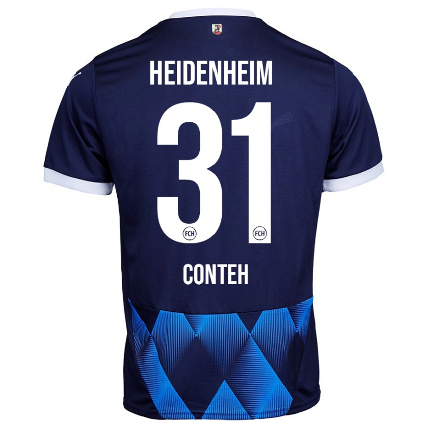 Danxen Herren Sirlord Conteh #31 Dunkel Marineblau Auswärtstrikot Trikot 2024/25 T-Shirt Schweiz