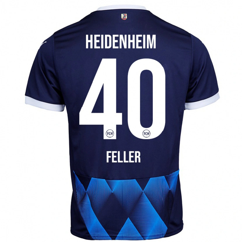 Danxen Herren Frank Feller #40 Dunkel Marineblau Auswärtstrikot Trikot 2024/25 T-Shirt Schweiz