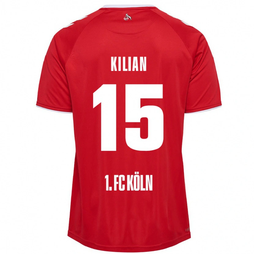 Danxen Herren Luca Kilian #15 Rot Weiß Auswärtstrikot Trikot 2024/25 T-Shirt Schweiz