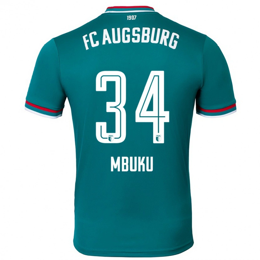 Danxen Herren Nathanaël Mbuku #34 Dunkelgrün Auswärtstrikot Trikot 2024/25 T-Shirt Schweiz