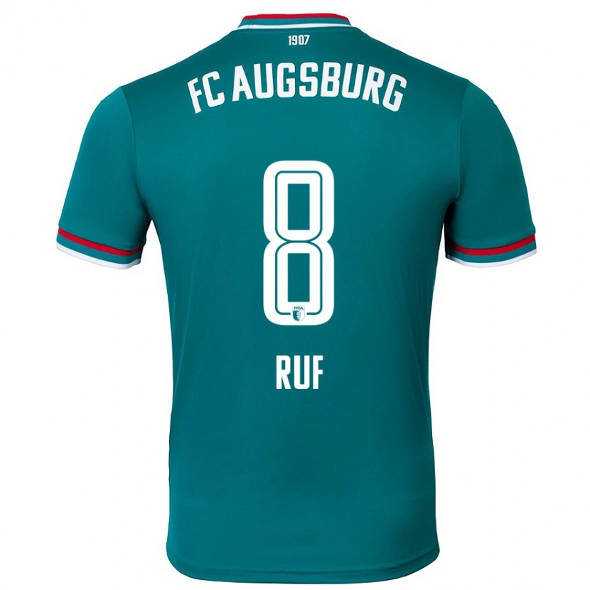 Danxen Herren Jonas Ruf #8 Dunkelgrün Auswärtstrikot Trikot 2024/25 T-Shirt Schweiz